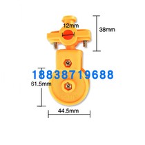 Flat round cable hanging wire pulley Wire rope miniature pulley Crane plastic hanging wire double hole pulley