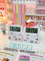 ins simple student timer desktop electronic watch bedside clock mini creative alarm clock big volume