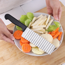 Spike potato knife corrugated wave knife kitchen household vegetable cutting artifact fancy slicer fries potato grid special knife