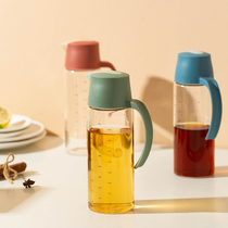 Modern housewife automatic opening and closing oil bottle kitchen household large capacity glass oil tank pouring oil artifact gravity oil pot