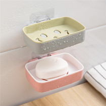 Xiangzhao soap soap rack box storage rack home creative personality free hole cute wall-mounted toilet drain