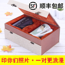 Creative photo custom color change cup Couple cup A pair of long distance love to male and female friends birthday surprise