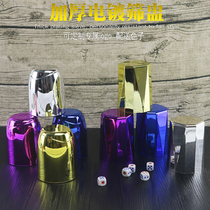 Bar screen cup electroplated dice dice cup set Nightclub ktv shake color cup straight tube thickened throw cup custom LOGO