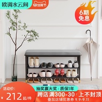 Shoe benches integrated multi-functional shoe sit huan xie deng household door access shoes stool light luxury long bench