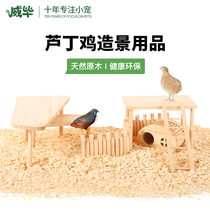 Luding Chicken Build View Supplies Terrace Decoration Shelter From House House Rearing Box Enclosure Grass Cohort Chicken Room Chicken Nest Cushion Stock