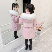 Next inss girl Parker clothing cotton coat winter 2021 new foreign atmosphere children thick down cotton coat