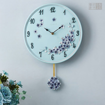 European style pastoral modern minimalist creative clock wall clock living room silent art personality decorative clock wall clock bedroom