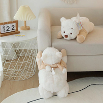 Cute cartoon animated bear pooh pop winter version of plush tissue tissue pumps girl heart