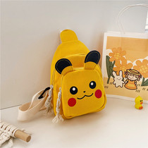 Net Red New Tide cute cartoon children crossbody shoulder mini chest bag foreign boys and girls change small backpack
