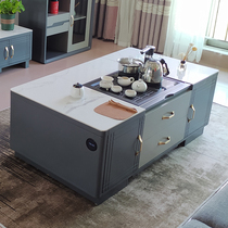 Italian multifunctional kung fu coffee table TV cabinet combination Tea Table simple modern light luxury tea table lifting boiling water household
