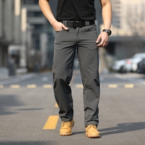  Mingpeng 2021 new spring and summer tactical pants mens waterproof and wear-resistant training pants commuter casual regular service overalls