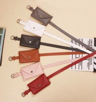 Korean version fashion trend PU leather lychee pattern envelope bag mobile phone coin purse small bag multi-color all-match belt for women