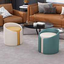 Nordic small round Pier household low stool living room round stool dressing stool dressing stool round sofa stool door changing shoe stool