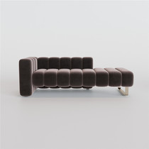 Nordic light luxury velvet fabric backrest bedtail stool post-modern bedroom dubbed lazy sofa creative shoe stool