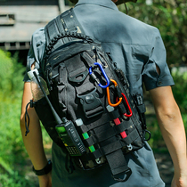 Outdoor single shoulders and two backpacks mountaineering fishing gear multi-functional leisure Road tactical oblique cross bag