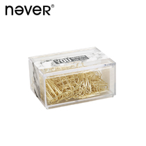 never marble gold-tone paper clip lock pin Pinpin pin clip U-shaped needle clip