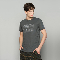 Noshilan quick-drying clothes mens Tide brand trend outdoor loose spring and summer sweat breathable round neck short sleeve T-shirt quick drying clothes