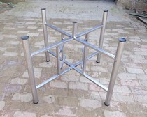 Hotel round table Spring Cross folding frame foldable round table table legs hotel round table frame folding legs