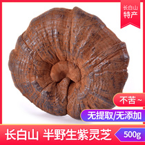  Purple Ganoderma Lucidum Changbai Mountain pure natural deep mountain pruning semi-wild Nyingchi 500g Bulk premium first-class product 1 kg