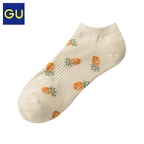 GU极优男装短袜(菠萝)2020春季新款时尚潮流日系舒适短袜325213