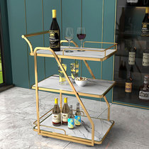 Dining car stainless steel tea car commercial mobile trolley hotel high-end restaurant delivery snack wine trolley