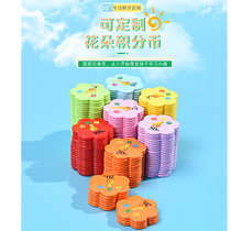 Plastic points coin set learning coin children primary school students music learning coin card game exchange reward coins