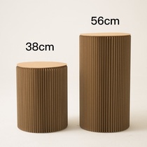 Folding paper stool telescopic wind violin style retro function multicolored clothing shop for changing shoes stool white cushion bar bench pier