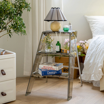 Minima Nordic Small House Type Creative Folding Ladder Modern Minima Net Red Home Fashion Transparent Ladder Herringbone Ladders