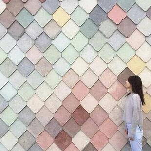 ins风壁纸3d北欧几何格子粉色墙纸墙布甜品蛋糕奶茶店背景墙网红