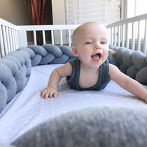 INS hand-knit knitting and knitting beds for baby against collision fence Nordic wind childrens room decoration