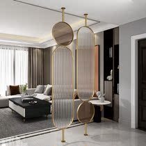 Nordic living room Changhong glass screen light luxury stainless steel partition into the home sink porch creative shelf