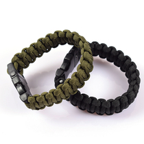 Outdoor courtship umbrella rope Jun Gauge 7 Core Rope Braided Chain Multipurpose Escape handrope Emergency Lifesaving Rope Bracelet WHISTLE