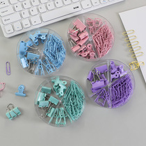 Rainbow Sugar Korea Cute Hollow Bookmarks Creative hipster Students With Chinese Style Mini Metal Bookmark Box