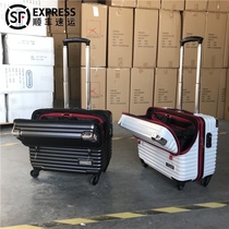 Japan 18 inch small captain stewardess trolley case Lightweight customs password suitcase Business computer suitcase