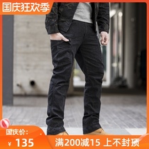 Archon tactical jeans mens autumn and winter loose straight tube multi-pocket outdoor stretch tactical pants military fans Training Pants