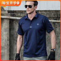 Councils turn to the dry T-shirt men short sleeves loose summer Paul shirt outdoor sports tactics POLO shirt Business