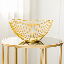 High-end light luxury Net red snacks high-end fruit plate creative home luxury coffee table modern simple living room fruit basket