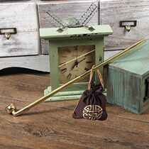 Photo studio photography props antique golden pipe smoking bag smoke Rod table performance retro theme creative wedding shooting