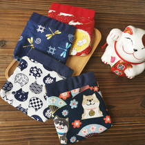 Day style and style handmade fabric Shrapnel Lip Gold Bag Zero Wallet Containing headphone bag Coin Bag retro Girl