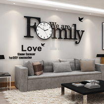 Net red clock wall clock living room light luxury creative personality simple clock Wall home fashion decorative art wall watch