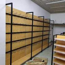 R & R thickened four Wood supermarket single-sided imported merchandise rack cabinet maternal and infant stationery jewelry store shelves