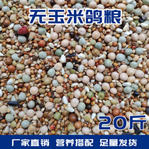 20 pounds of pigeon food corn-free fine race flying carrier pigeons young pigeons Special bird food Ornamental pigeons Meat pigeons 19 provinces