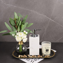 Model room bathroom wash suit sink towel aromatherapy ceramic tray bathroom cabinet soft decorations