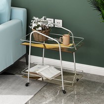 Home simple stainless steel mobile cart creative coffee table living room wine truck hotel commercial dining car trolley