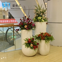 FRP combination flowerpot hotel club landing large vase outdoor landscape flower bowl large shopping mall beautiful Chen flower Ware