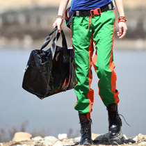 Beijing forest outdoor spring and summer new loose leisure travel sports side patchwork quick-drying drawstring trousers women