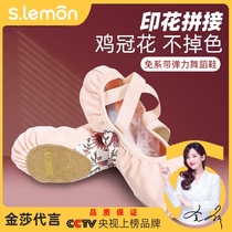 Childrens dance shoes womens soft bottom Latin dance elastic cloth free lace Cat Claw Chinese dance practice shoes girl Ballet