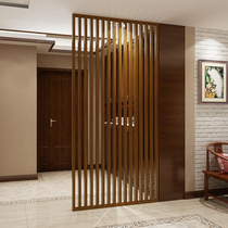 Solid wood screen porch wooden partition hotel Chinese living room entrance decoration Fence Modern simple seat screen customization