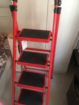 Bunk bed straight ladder Childrens bed handrail ladder Mother bed hanging ladder Dormitory ladder Household four-step iron ladder Landing ladder