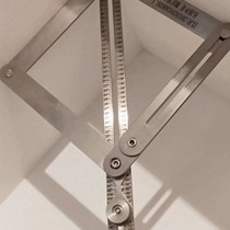Suspend cutting edge diagonal artifact to angle ruler woodworking tool multi-function thickening decoration protractor Yin and Yang angle ruler